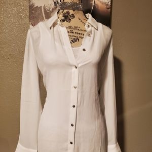 White light fitting polyster long sleeve